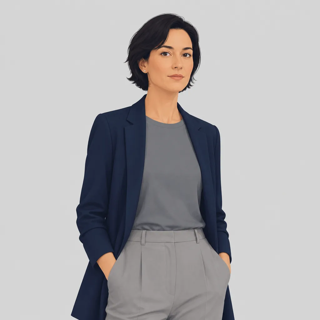 Illustrated flat portrait of Marta Kowalczyk, executive producer